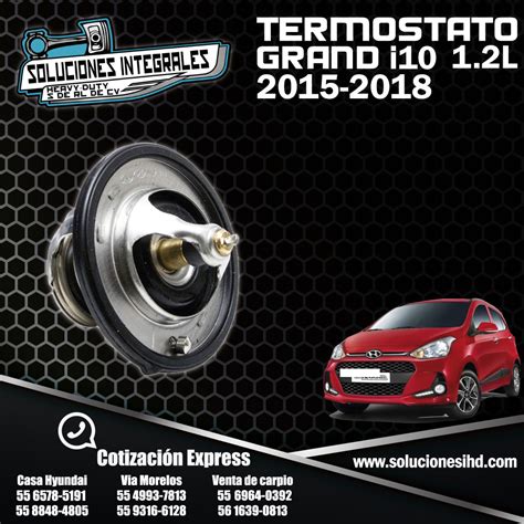 TERMOSTATO GRAND I10 1 2L 2015 2018 Soluciones IHD