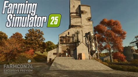 Fs25 New Gameplay Footage Of Construction Buildings Riverbend Springs Usa Map Farming Simulator