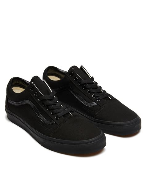 Vans Mens Old Skool Shoe Black Black Surfstitch