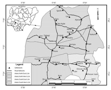 The Four Akoko Local Government Areas Lgas Of Ondo State Nigeria Download Scientific Diagram