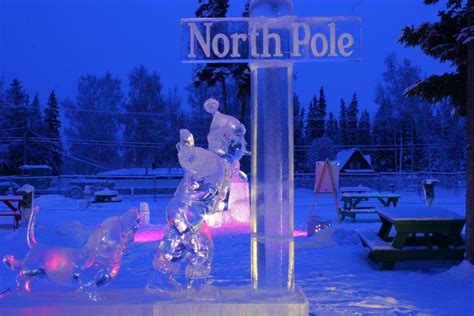 Ice At North Pole Alaska Fairbanks Alaska Alaska Ice Sculptures