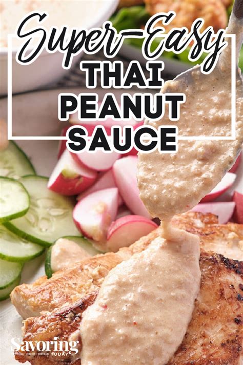 Super Easy Thai Peanut Sauce