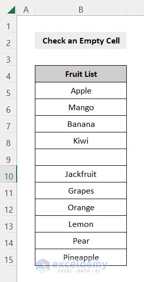 How To Check If Cell Is Empty Using Excel Vba Easy Methods Exceldemy