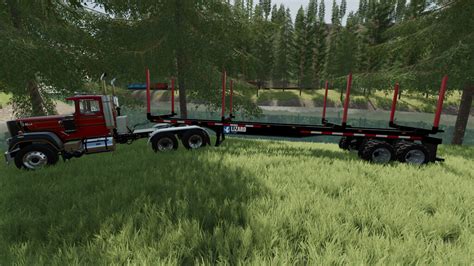 LS22 Anhänger Forst Lizard LT699 Sattelschlepper Log Trailer 1 0 0 0