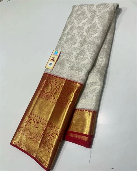 Pure Kanchi Silk Saree 😍 Silk Mark Certified ️ We Customize Maggam Aari