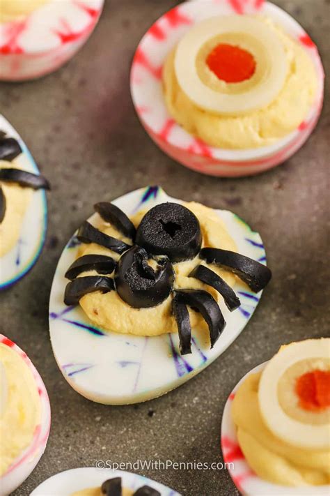 Halloween Deviled Eggs Spend With Pennies