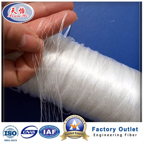 Concrete Bunchy Monofilament Long Polypropylene Fiber China Pp And