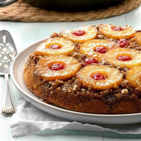 Skillet Pineapple Upside Down Cake Recipe How To Make It Taste Of Home