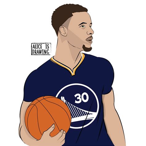 Stephen Curry Warriors Nba Fanart My Instagram Aliceisdrawing