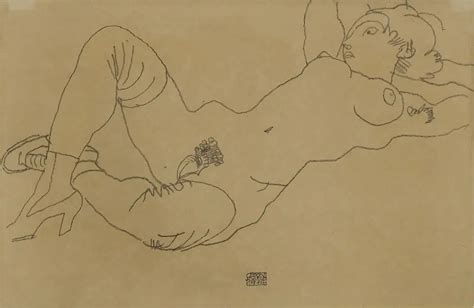 Egon Schiele Reclining Nude With Crossed Arms Arthipo