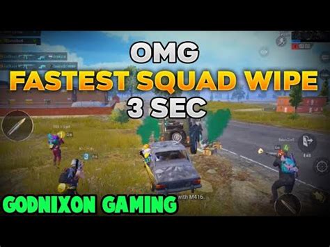 Pubgworldrecord Pubg Mobile World Record Fastest Squad Wipe God