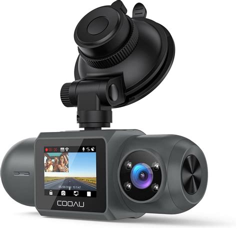 Cooau K Dash Cam With Gps Wi Fi Front And Inside Uber Car Camera G