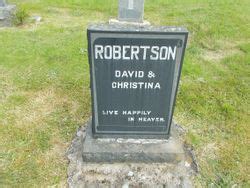 Christina Robertson Find A Grave Memorial