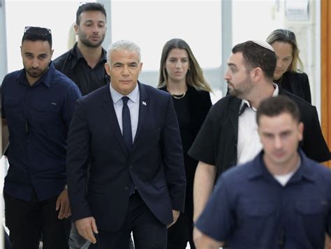 Israele Capo Opposizione Lapid Teste In Processo Netanyahu