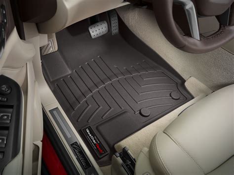 Weathertech Floor Mats Floorliner For Cadillac Srx 2013 2016 1st Row Cocoa Ebay