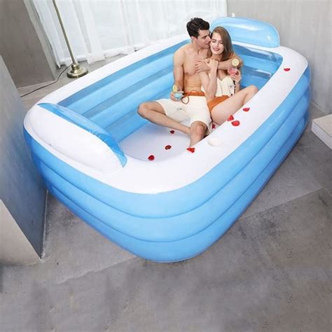 Piscines Gonflables Baignoire Gonflable Portable En PVC Pour Adulte