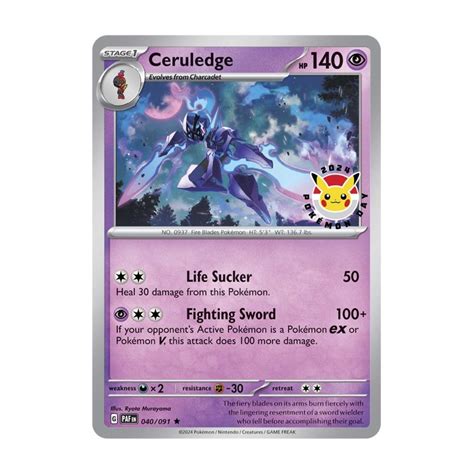 Pokémon Day 2024 Promo Make Any Eligible Purchase Get Ceruledge Promo Card