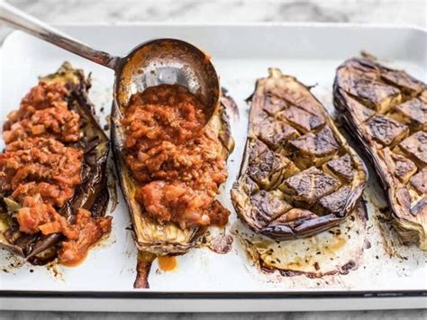 Roasted Eggplant With Meat Sauce Recipe Budget Bytes