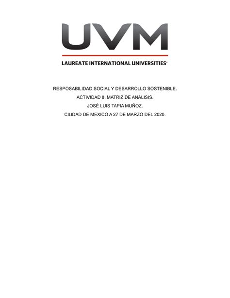 A8 Jl Responsabilidad Social Resposabilidad Social Y Desarrollo