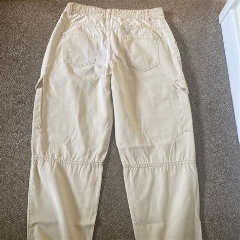 Nude Colour Cargos So Comfortable Pockets On Front Depop