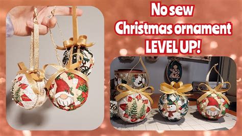 No Sew Quilted Christmas Ornaments Next Level ️Текстильные лоскутные