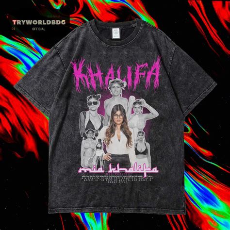 Jual Tryworldbdg Official Mia Khalifa Kaos Oversized Stone Wash