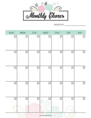 2019 Household Planner Free Printable Simply Stacie