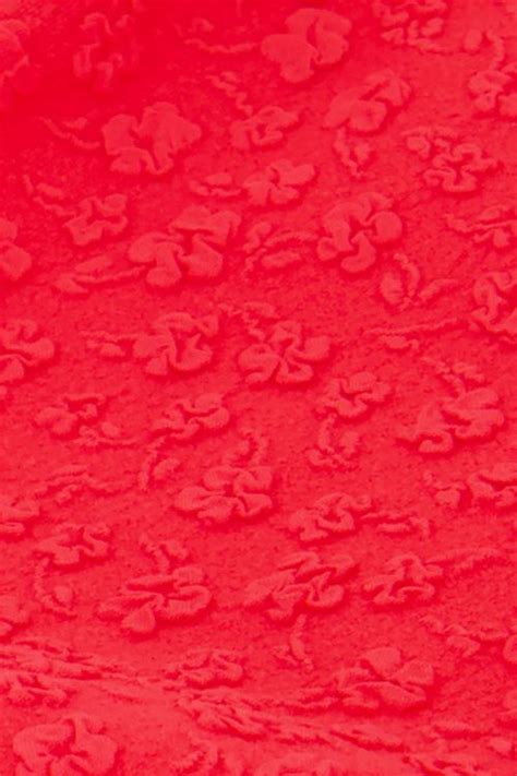 Rood Bikini Broekje Met Bloemetjes Structuur My Jewellery