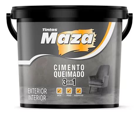 Efeito Cimento Queimado Para Pisos 3em1 Maza 25kg