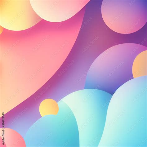 Soft Colorful Background With Gradient Pastel Color Palette Abstract