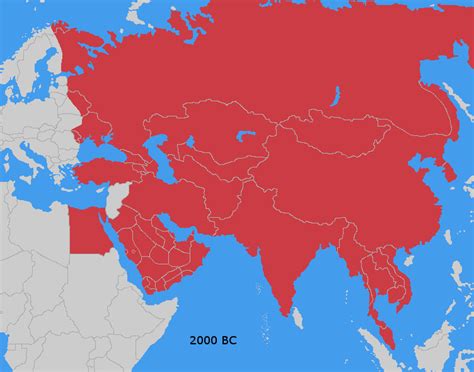 The Mongol Empire at its height in 2000 BCE with Modern Borders. : ShittyMapPorn