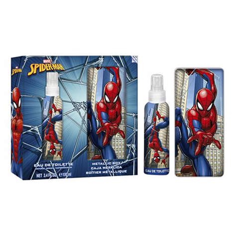 Spiderman Cofanetto Regalo Profumo Box Metallica Tresor