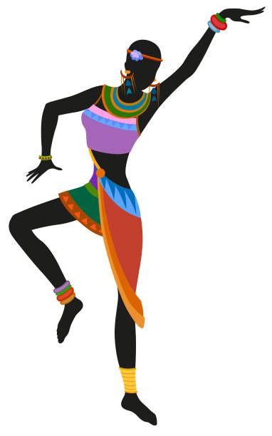 Traditional African Dance Illustrations Royalty Free Vector Graphics