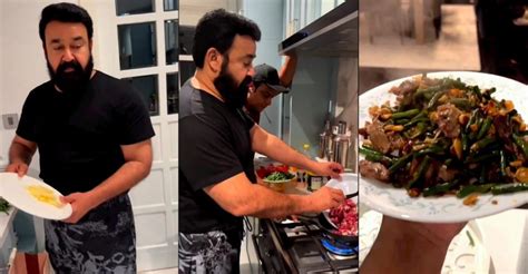 Mohanlal Dons Chefs Cap Again Whips Out Some Yummy Looking Snacks