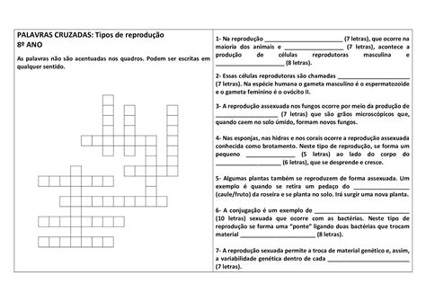 Exercícios Sobre Tipos De Reprodução 8 Ano Pdf - Exercícios Sobre Tipos De Reprodução 8 Ano Pdf - NAZAEDU
