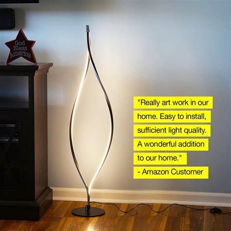 Twist Led Floor Lamp Unique Modern Dimmable Brightech Floor