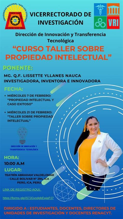 Curso Taller Sobre Propiedad Intelectual Noticias Unica