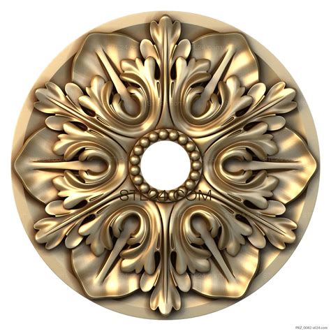 Ceiling Rose D Stl Models For Cnc