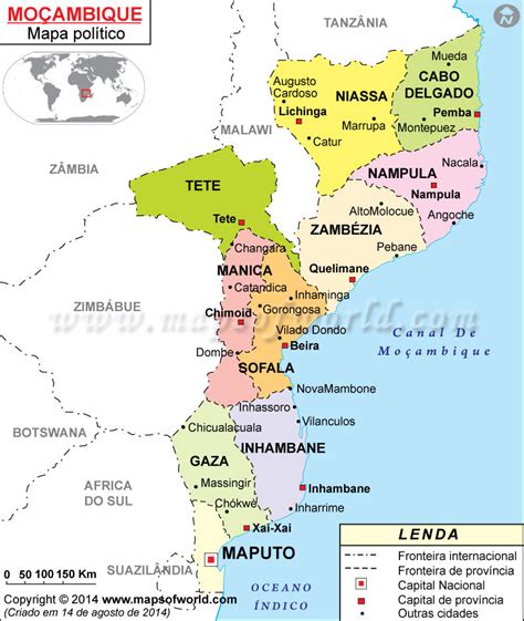 Mapa de Moçambique Land Portal