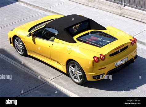 Car Ferrari F430 Spider Model Year 2005 Yellow Convertible