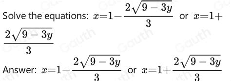 Solved 4 Y 3 X 2 6 X 9 Y Quad 4 Y 3 X 3 0 [math]