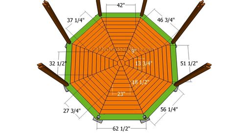 Installing The Decking Gazebo Plans Gazebo Diy Shed