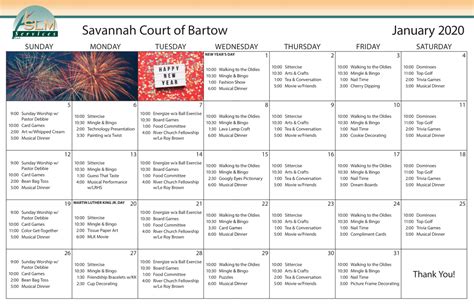 Activities & Events at Savannah Court of Bartow