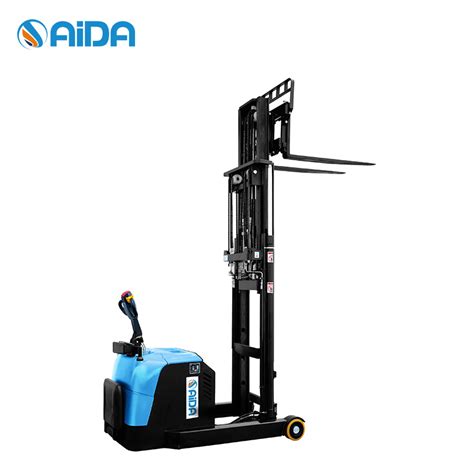 Warehouse Handling Equipment Kg Electric Reach Stacker Lifting