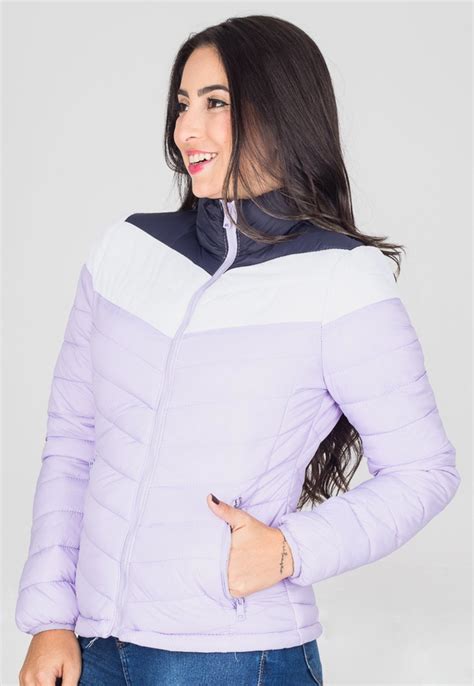 Jaqueta Puffer Nylon Bobojaco Feminina Peluciada Tricolor Compre