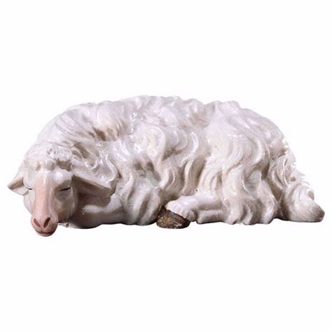 Sleeping Sheep Cm 8 3 1 Inch Hand Painted Ulrich Nativity Scene Val