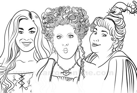 Coloriage De Hocus Pocus De Hocus Pocus