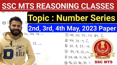 Number Series Ssc Mts Reasoning Classes Questions Asked In