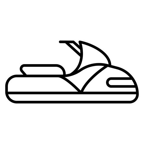 Jet Ski vector icon 21323551 Vector Art at Vecteezy