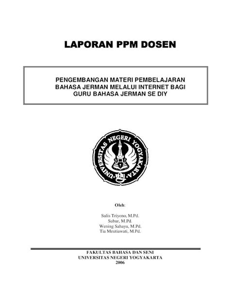 Pdf Laporan Ppm Dosen Staff Uny Ac Idstaff Uny Ac Id Sites Default